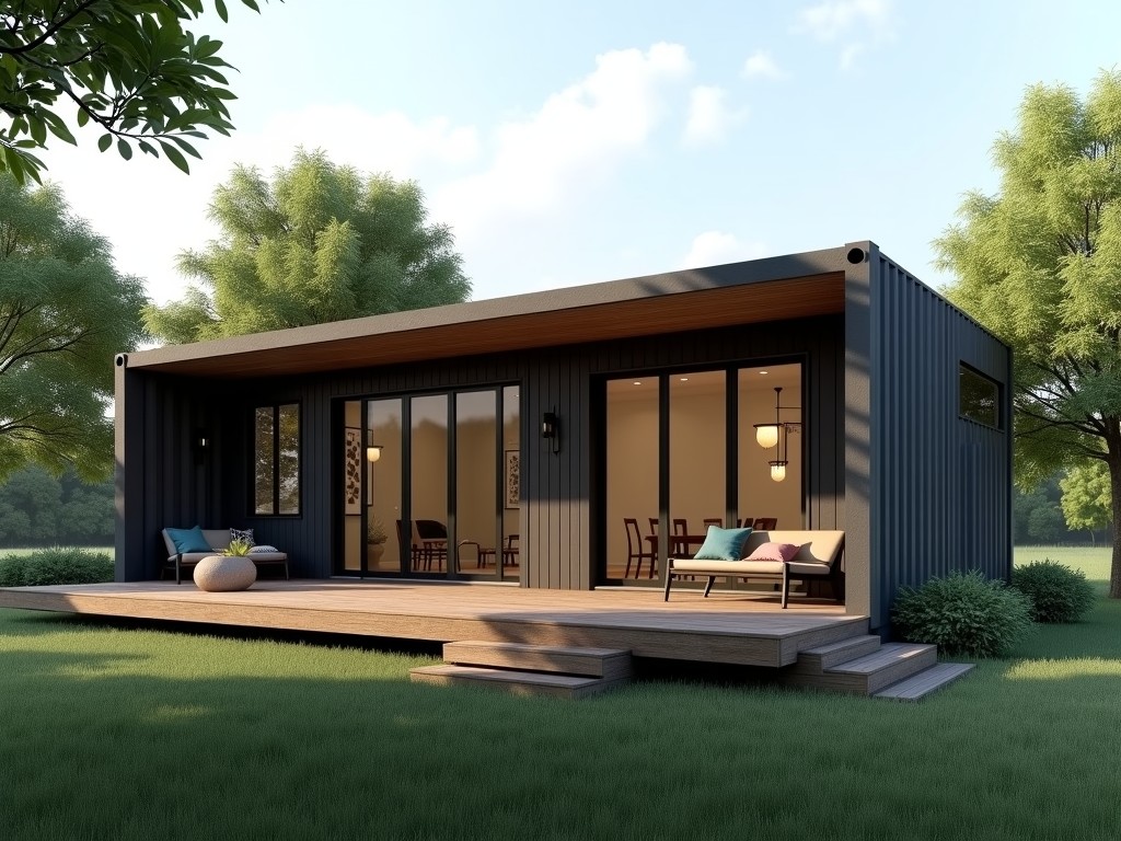 b2b modern prefab a-frame home kit