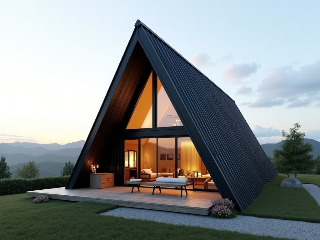 B2B Tiny Triangle House With Loft
