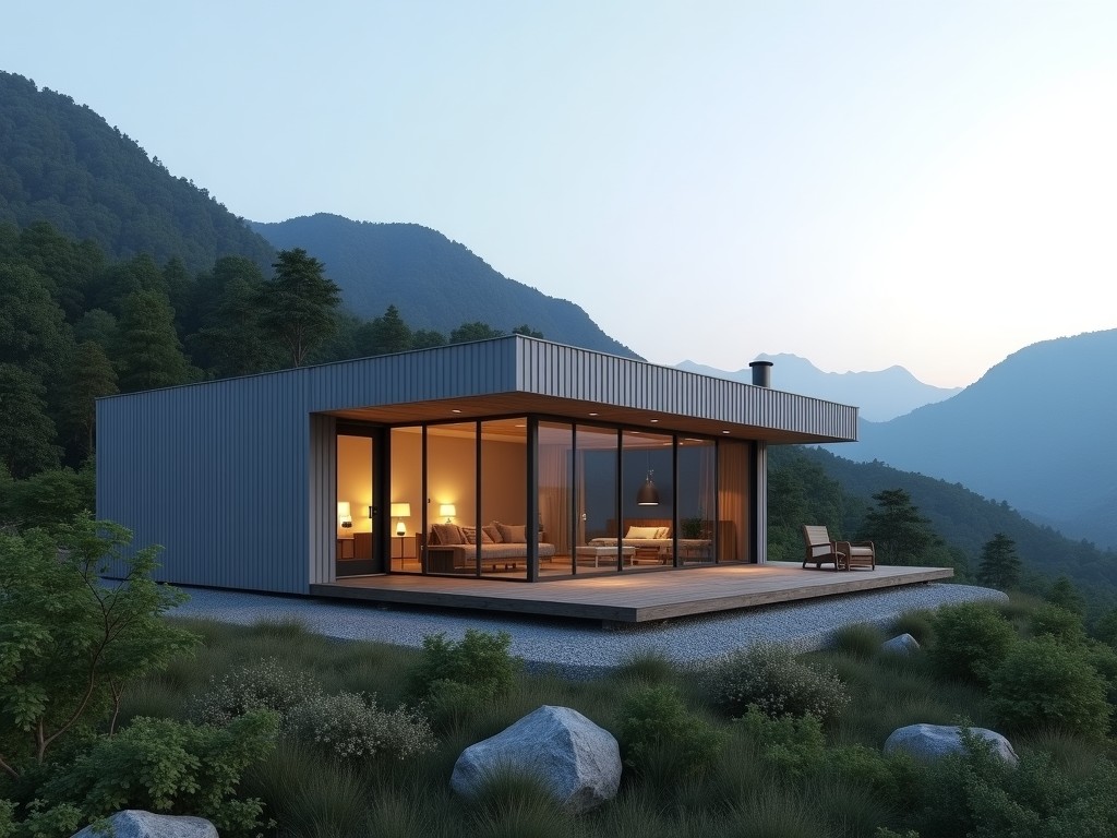 China Mountain Prefab Light Steel Villa House