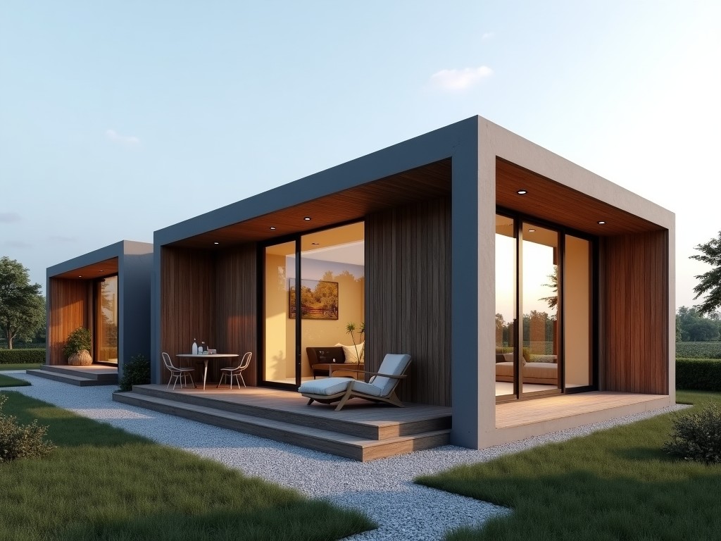China semi permanent villa construction
