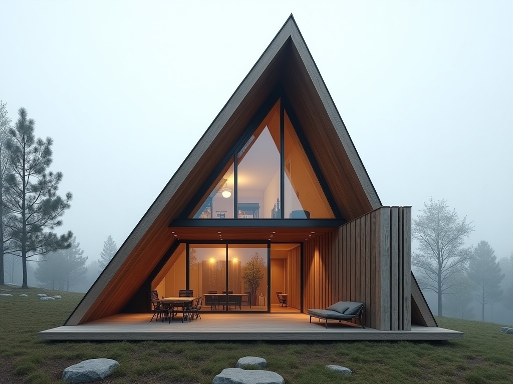 Earthquake Resistant A Frame Triangle House