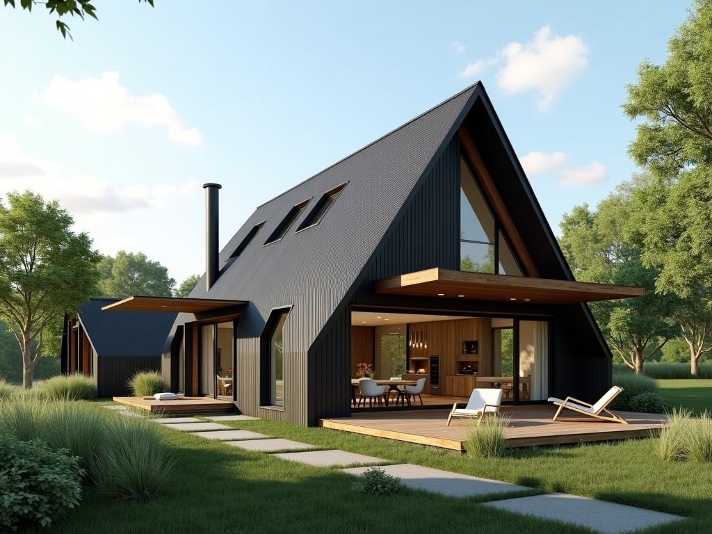Eco Friendly Triangle House Factory