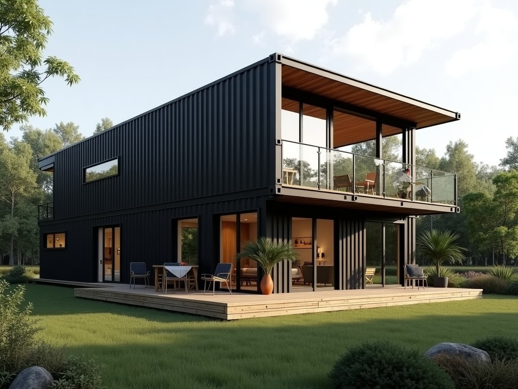 huge shipping container homes factory