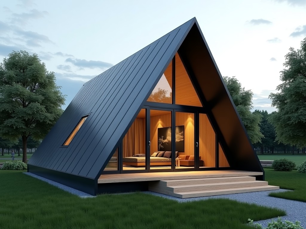 OEM prefab triangle house for sale